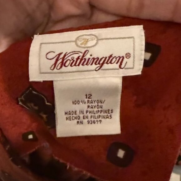 WORTHINGTON Retro Dress Size 12 - Picture 3 of 3